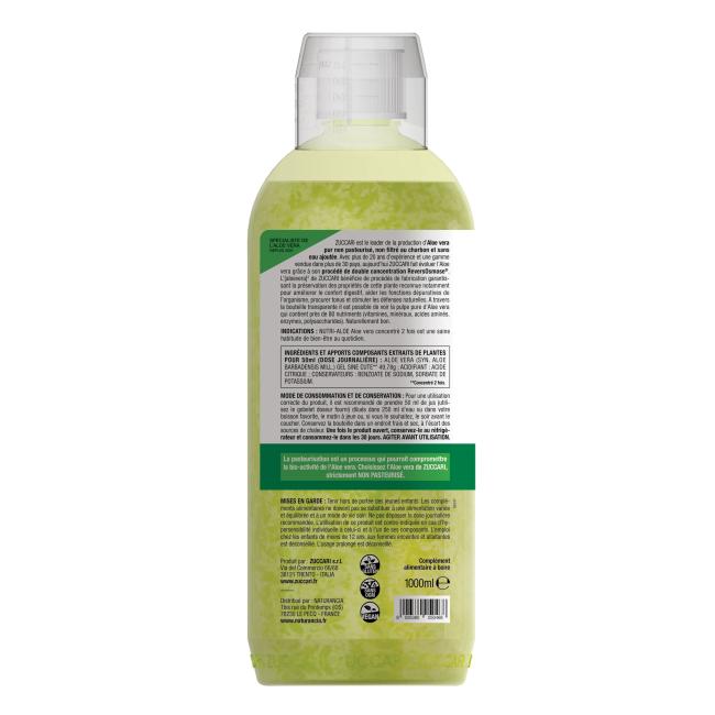 NUTRI-ALOE JUS Bouteille 1L - vue arrière