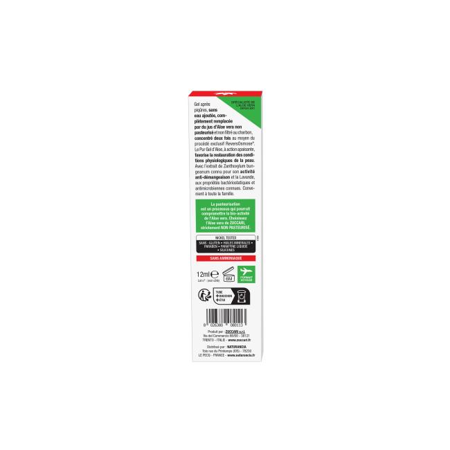 PICK ALOE GEL APRES PIQURES 12ml - boite face arrière